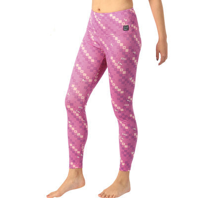 Snoopy Super Tights Checkered Printed タイツ(ピンクキューブ)