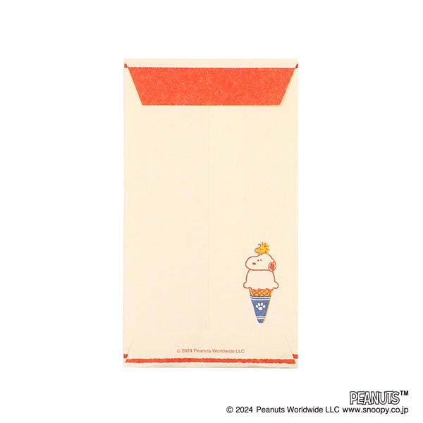 スヌーピー 伊予和紙 ポチ袋 (Ice Cream Gang)