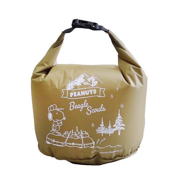 スヌーピー 防水バッグ 5L (ボート/カーキ)