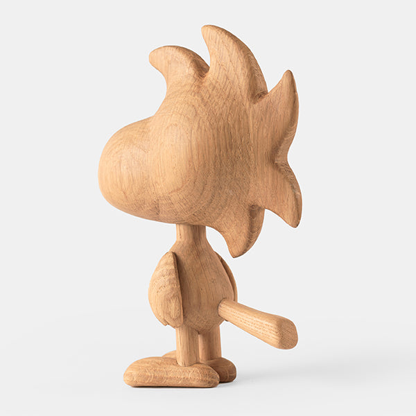 『BOYHOOD』北欧の天然オーク材オブジェ SNOOPY(ウッドストック) SMALL
