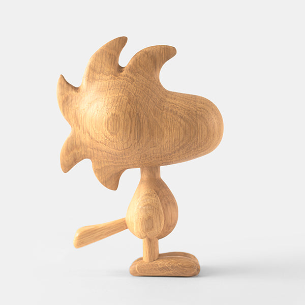 『BOYHOOD』北欧の天然オーク材オブジェ SNOOPY(ウッドストック) SMALL