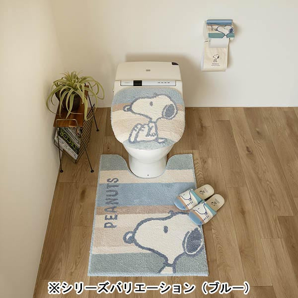 スヌーピー トイレマット大 (くすみパステル)