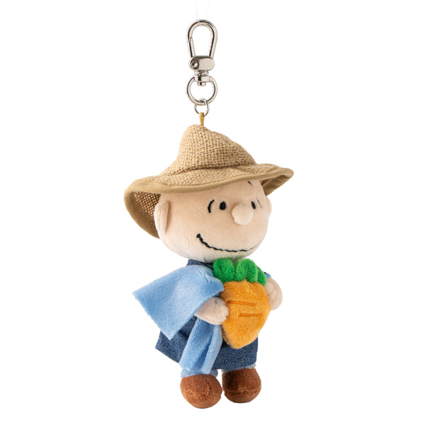 SNOOPY GARDEN キャロットファーマーぬいぐるみキーリング(ライナス)