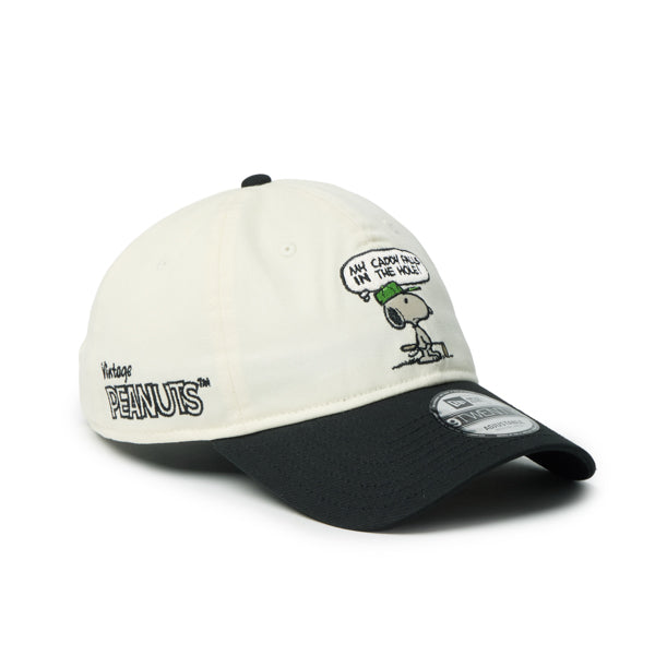PEANUTS NEW ERA キャップ(GF 920 PEANUTS SPE BUB CRM BLK 261 / クロームホワイト/ブラック)