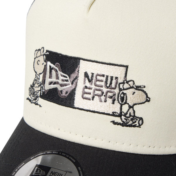 PEANUTS NEW ERA キャップ(GF 940AFTR PEANUTS BOX CRM BLK 261 / クロームホワイト/ブラック)