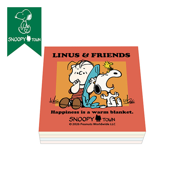 スヌーピー 4層ブロックメモ (SNOOPY&LINUS FLAG)