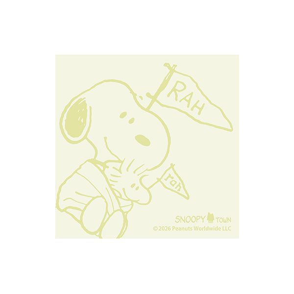 スヌーピー 4層ブロックメモ (SNOOPY&LINUS FLAG)