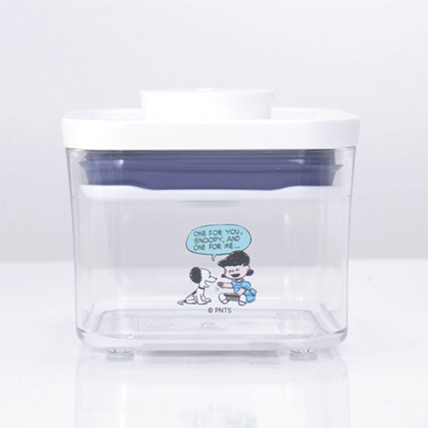 Peanuts LIFE&TIMESオリジナル 「OXO」コラボレーション ポップコンテナ (スモールスクエアミニ0.4L)