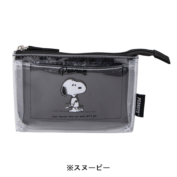 スヌーピー 3ポケットポーチ mini (Tシャツシリーズ)