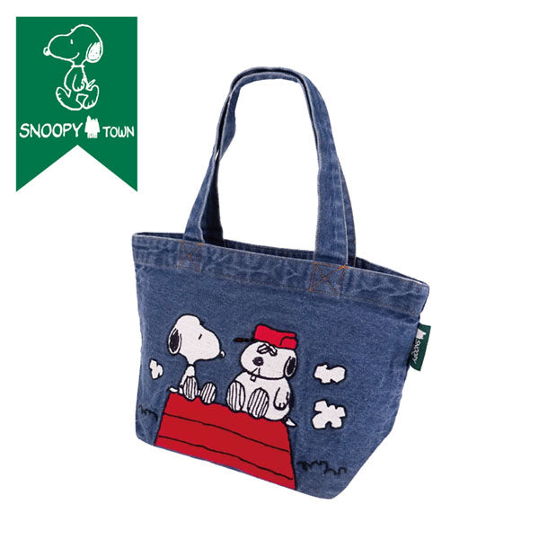 スヌーピー 刺繍デニムミニトート (SNOOPY&OLAF)