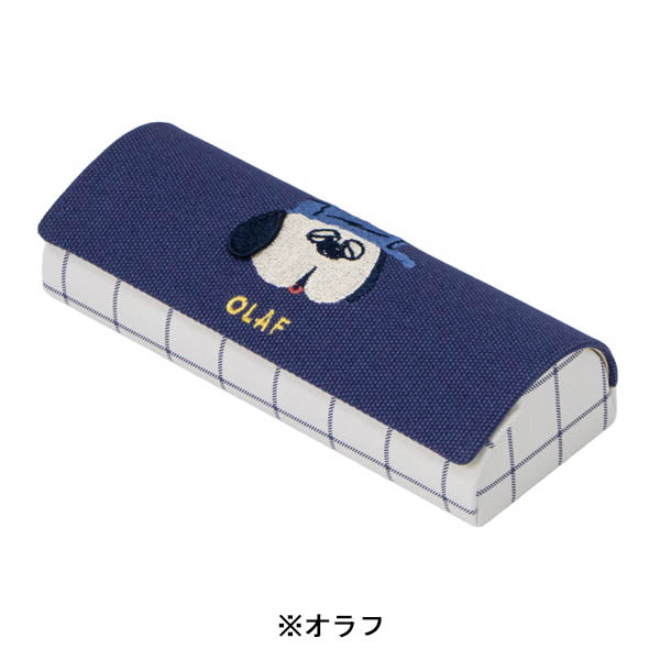 スヌーピー メガネケース (耳ぴょこ 立体刺繍シリーズ)