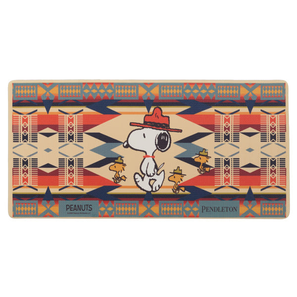 PEANUTS PENDLETON PVCロングマット (ファイアーレジェンド/約45×90cm)