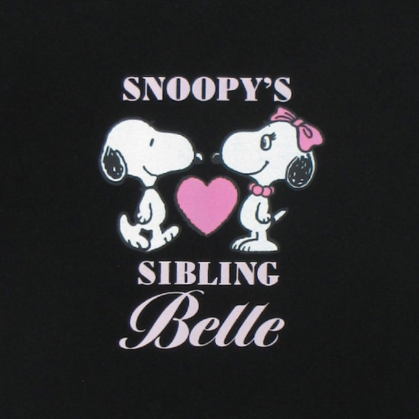 スヌーピー Tシャツ フリーサイズ/M (BELLE 50周年 ハートシリーズ)