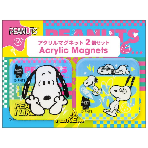 スヌーピー マグネット2個セット (PEANUTS I LIKE…/Vivid)