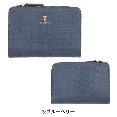 スヌーピー スリム二つ折り財布（クロコシリーズ）