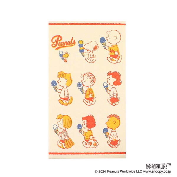 スヌーピー 伊予和紙　ポチ袋 (Ice Cream Gang)