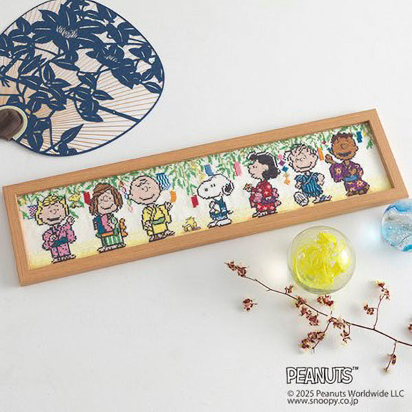 【手芸キット】スヌーピー クロスステッチフレーム＜スヌーピーと七夕の願いごと＞ (材料セット)