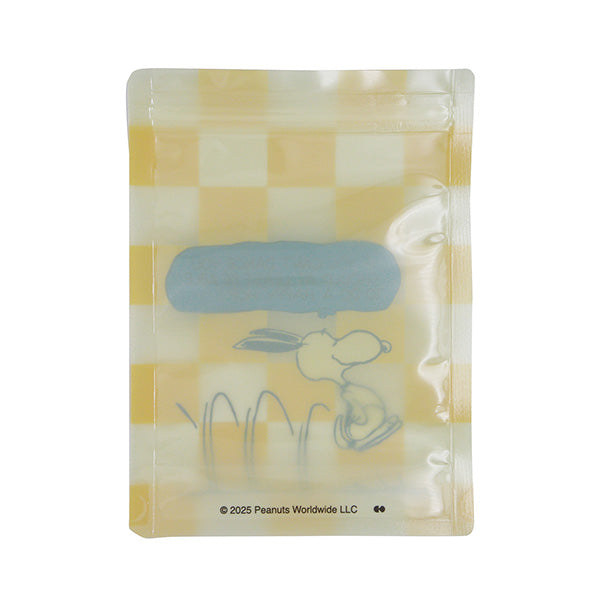 スヌーピー ストレージバッグセット 4P (チェック／イエロー)