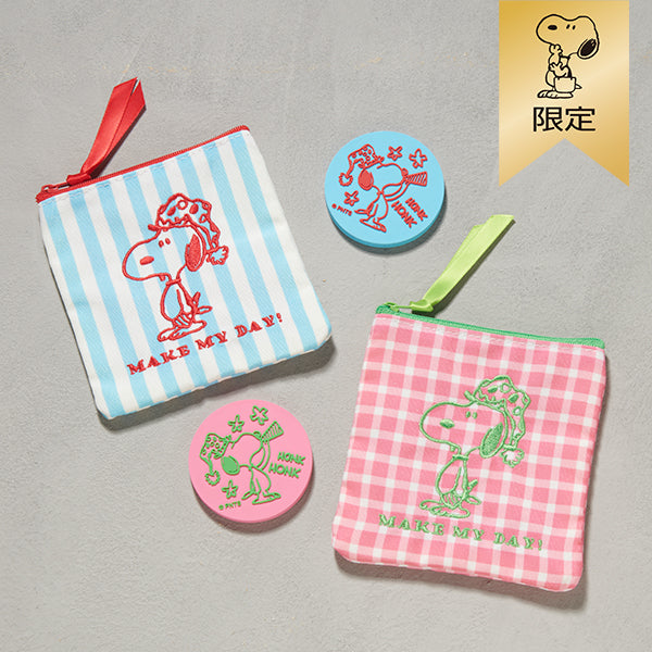 【おかいものSNOOPY限定】ポーチ＆ミラーセット (MAKE MY DAY!)