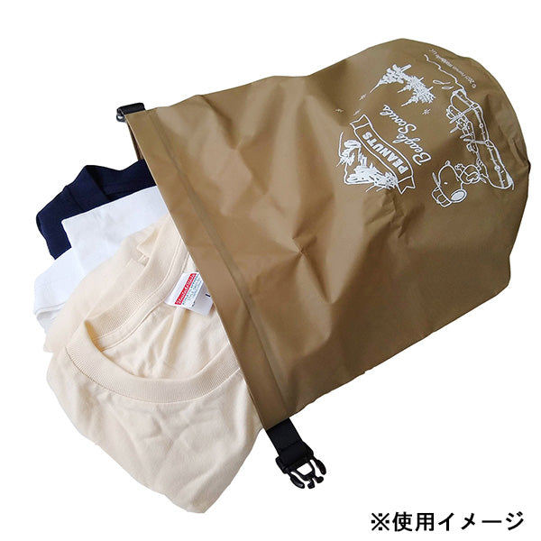 スヌーピー 防水バッグ 5L (ボート／カーキ)