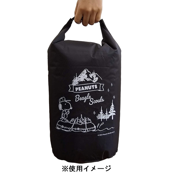 スヌーピー 防水バッグ 10L (ボート／ブラック)