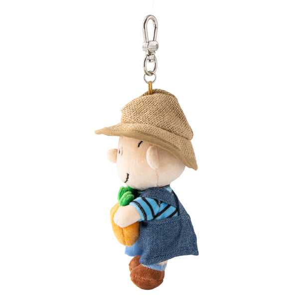 SNOOPY GARDEN キャロットファーマーぬいぐるみキーリング（ライナス）