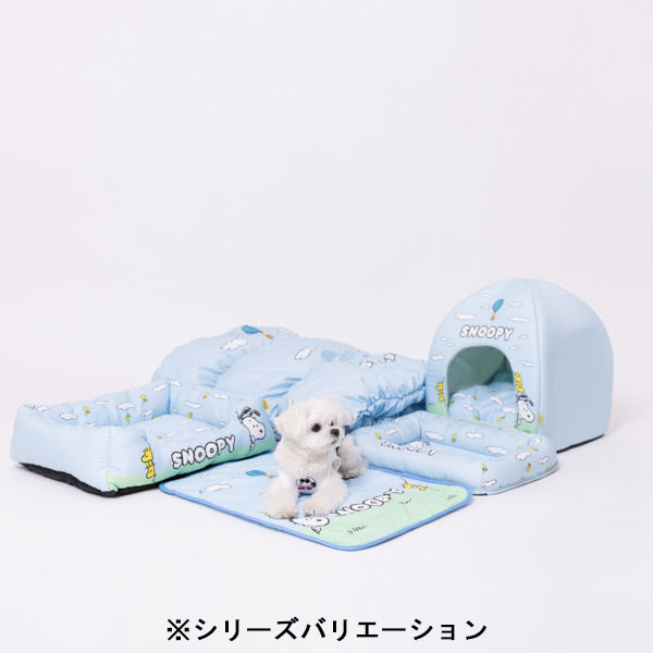 スヌーピー青空柄クールブランケット
