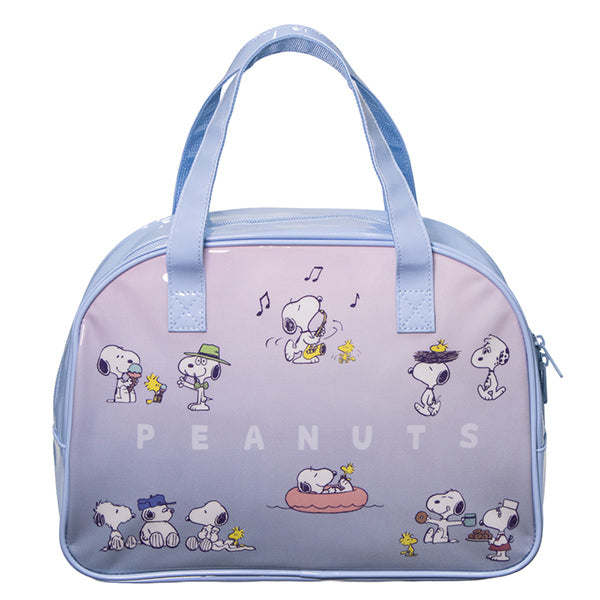 スヌーピー ボストンバッグ (サックス)