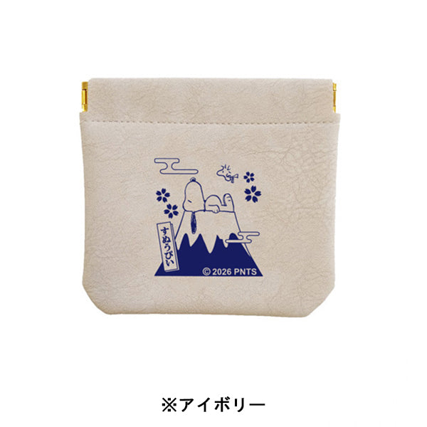 スヌーピー ばね口ミニポーチ (和柄)