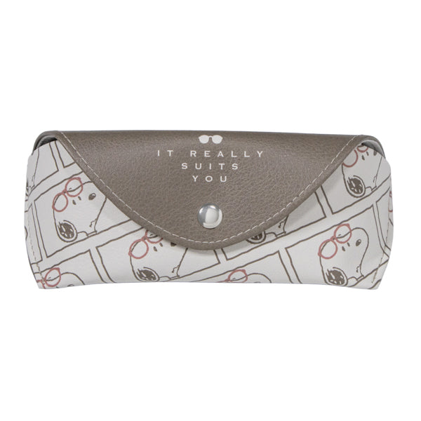 スヌーピー クロス付フラップメガネケース (look nice)