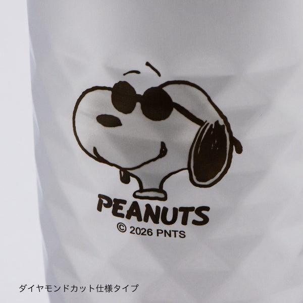 【おかいものSNOOPYオリジナル】ステンレス2重タンブラー＆2重ダイヤモンドカットセット 370ml (ジョー・クール)