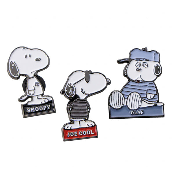 スヌーピー ピンバッジ (Tシャツシリーズ)