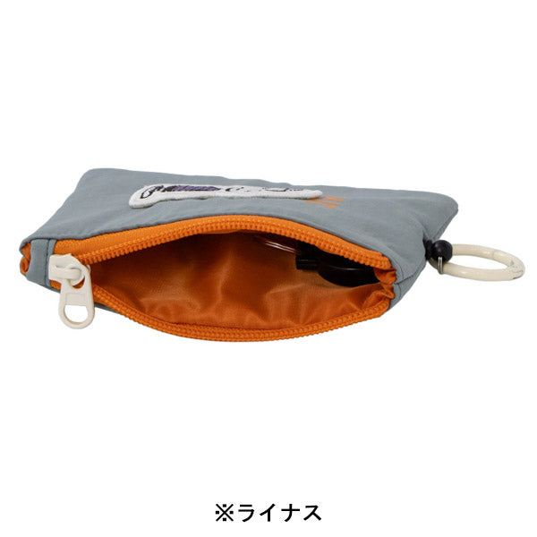 スヌーピー リール付きパスケース (フェイクレザーワッペンシリーズ)