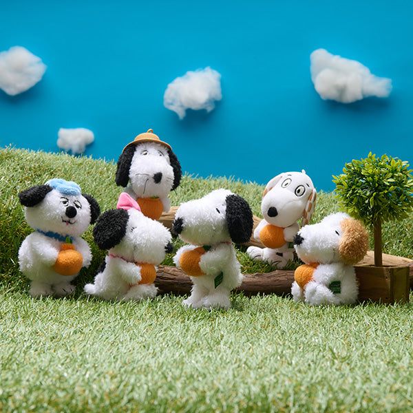 SNOOPY GARDEN ぬいぐるみキーリング (スヌーピーきょうだいとハンラボン/6体セット)