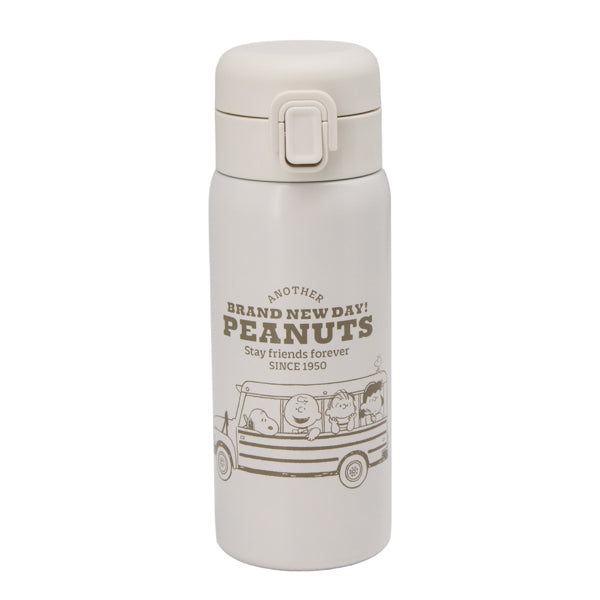 スヌーピー ワンプッシュステンレスボトル 350mL (PEANUTS SCHOOL)