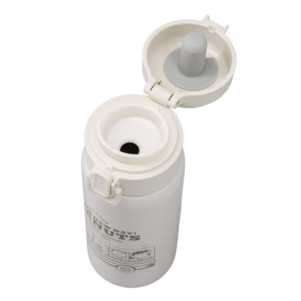 スヌーピー ワンプッシュステンレスボトル 350mL (PEANUTS SCHOOL)