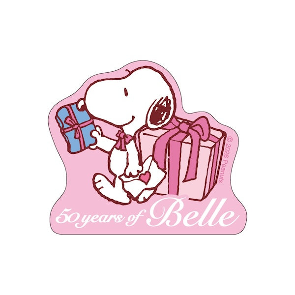 スヌーピー ステッカー3枚セット　(BELLE 50th)