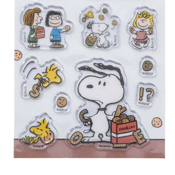 スヌーピーキャンディシール Yummy Cookie Days! (水色)