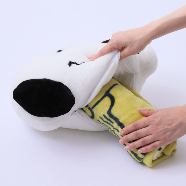 スヌーピー クッションinブランケット (Sleeping)