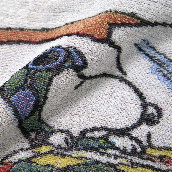 スヌーピー 五彩織フェイスタオル (Good Night)