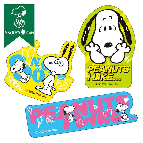 スヌーピー ステッカー3枚セット (PEANUTS I LIKE…/Vivid)