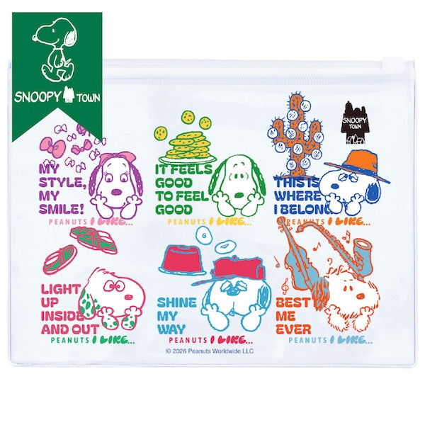 スヌーピー ジッパーケース (PEANUTS I LIKE…/Siblings)