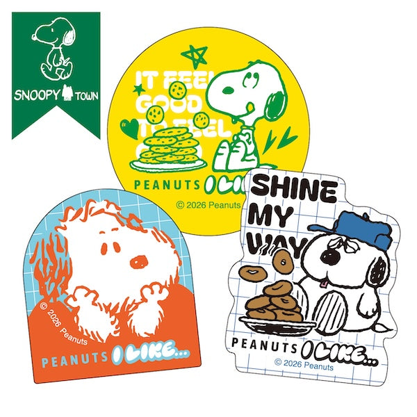 スヌーピー スッテカー3枚セット (PEANUTS I LIKE…/Siblings)