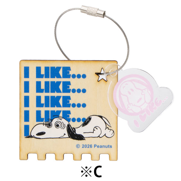 スヌーピー 木のオーナメント (I LIKE…)